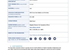 Proposal 3 Arab Open University - Lebanon (AOU)